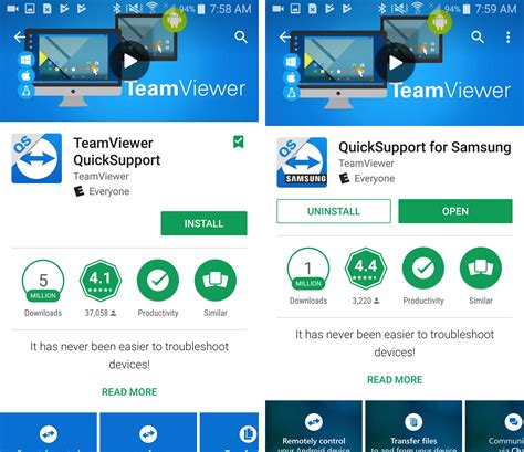 Switch sides. . Teamviewer support download